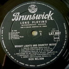 Load image into Gallery viewer, Rick Nelson* : Bright Lights And Country Music (LP, Album, Mono)