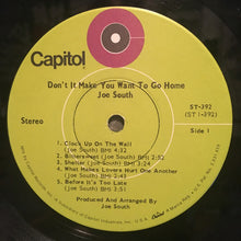 Load image into Gallery viewer, Joe South : Don&#39;t It Make You Want To Go Home (LP, Album, Win)