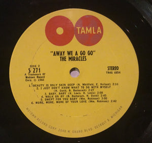 Smokey Robinson & The Miracles : Away We A Go-Go (LP, Album, RCA)