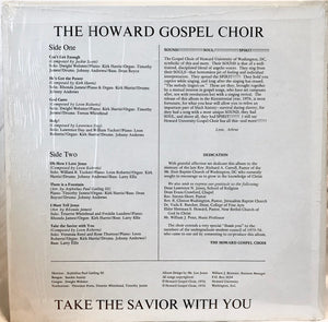 The Howard University Gospel Choir : Take The Savior With You (LP, Album)