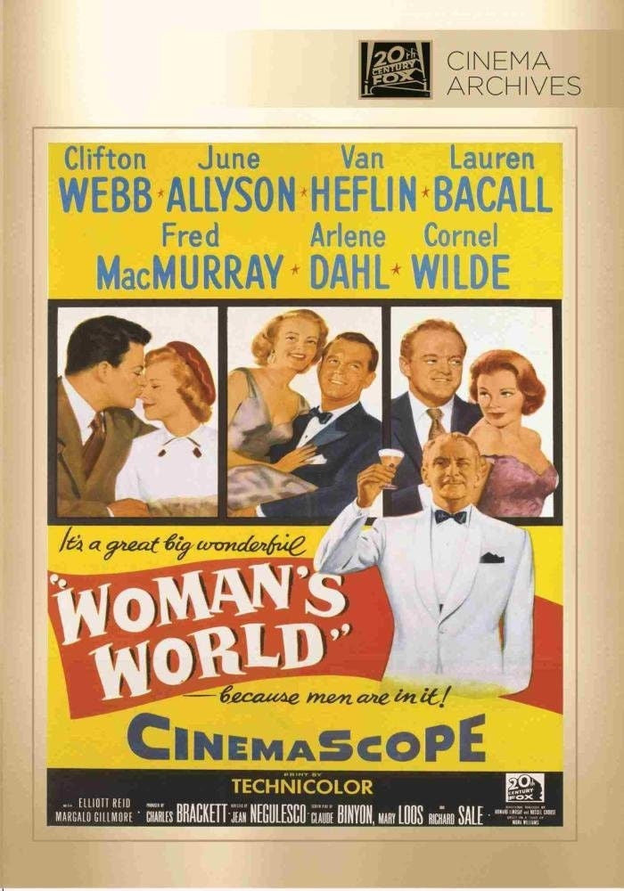 Womans World DVD 1954 Clifton Webb - June Allyson - Van Heflin - Lauren Bacall