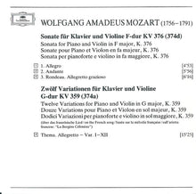 Load image into Gallery viewer, Mozart*, Itzhak Perlman, Daniel Barenboim : Sonaten Für Klavier Und Violine = Sonatas For Piano And Violin KV 376 &amp; KV 377 • 12 Variationen KV 359 • 6 Variationen KV 360 (CD)