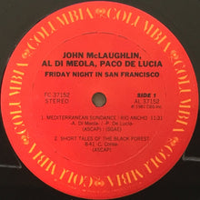 Load image into Gallery viewer, John McLaughlin / Al Di Meola / Paco De Lucía : Friday Night In San Francisco (LP, Album, Pit)