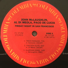 Load image into Gallery viewer, John McLaughlin / Al Di Meola / Paco De Lucía : Friday Night In San Francisco (LP, Album, Pit)
