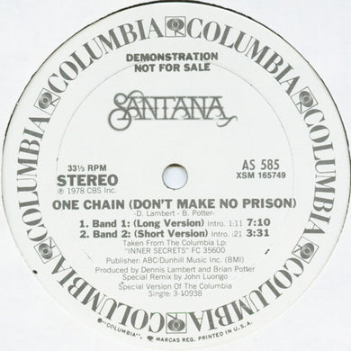 Santana : One Chain (Don't Make No Prison) (12