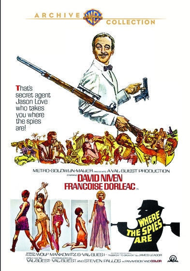 Where The Spies Are - DVD - 1966 - David Niven  Francoise Dorleac  Cyril Cusack
