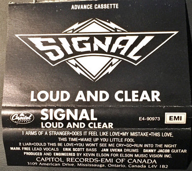 Signal (8) : Loud & Clear (Cass, Album, Promo, Adv)
