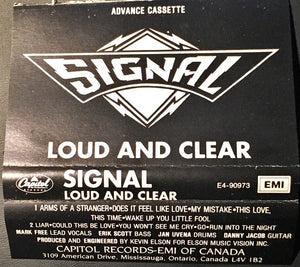 Signal (8) : Loud & Clear (Cass, Album, Promo, Adv)