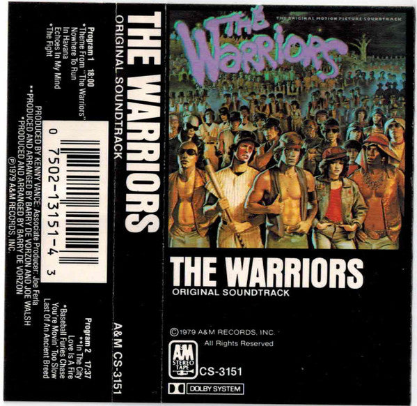 Various : The Warriors (The Original Motion Picture Soundtrack) (Cass, Album)