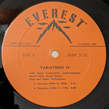 Load image into Gallery viewer, John Cage With David Tudor : Variations IV (LP)