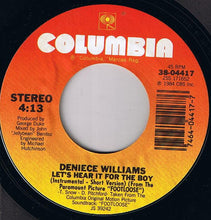 Load image into Gallery viewer, Deniece Williams : Let's Hear It For The Boy (7", Single, Styrene, Pit)