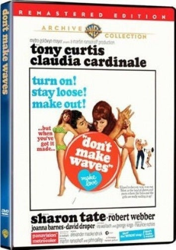 Don't Make Waves 1967 Remastered DVD Tony Curtis Sharon Tate MOD DVD-R