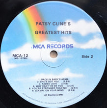Load image into Gallery viewer, Patsy Cline : Greatest Hits (LP, Comp, RE)
