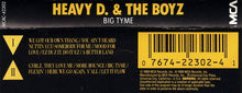 Load image into Gallery viewer, Heavy D. &amp; The Boyz : Big Tyme (Cass, Album, Whi)