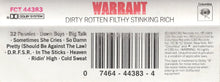 Load image into Gallery viewer, Warrant : Dirty Rotten Filthy Stinking Rich (Cass, Album)