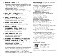 Load image into Gallery viewer, Matt Catingub With Special Guests Louie Bellson*, Rosemary Clooney, Michael Feinstein And John Pizzarelli : Gershwin 100 (CD, Album)