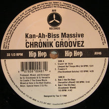 Load image into Gallery viewer, DJ Sizzahandz / DJ Versatile (3) : Kan-Ah-Biss Massive Presents: Chronik Groovez (12&quot;)