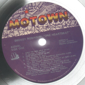 Smokey Robinson : One Heartbeat (LP, Album)