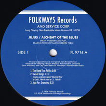 Load image into Gallery viewer, Sarah Webster Fabio : Jujus / Alchemy Of The Blues (LP, Album, Club, RE, RM, 180)