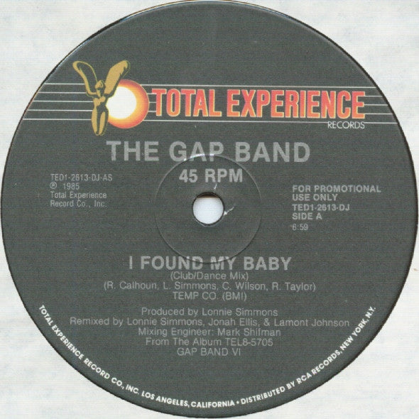 The Gap Band : I Found My Baby (12