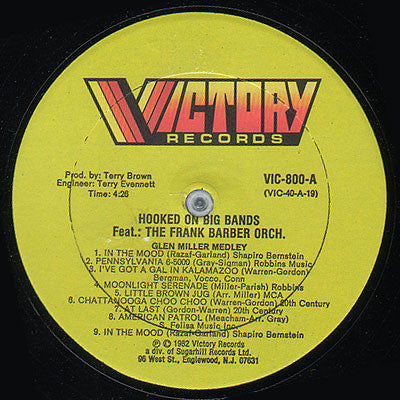 The Frank Barber Orchestra : Hooked On Big Bands (12