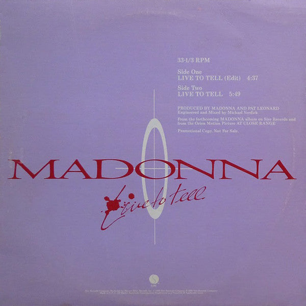 Madonna : Live To Tell (12