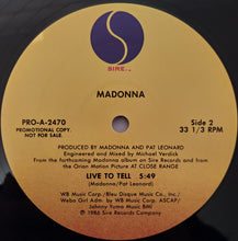 Load image into Gallery viewer, Madonna : Live To Tell (12&quot;, Promo)
