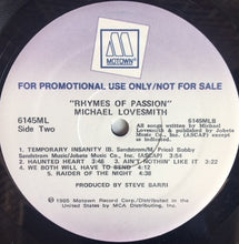 Load image into Gallery viewer, Michael Lovesmith : Rhymes Of Passion (LP, Album, Promo)