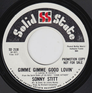 Sonny Stitt : Mendocino / Gimme Gimme Good Lovin' (7", Promo)