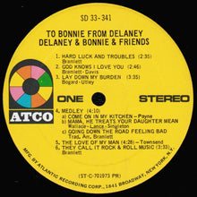 Load image into Gallery viewer, Delaney &amp; Bonnie &amp; Friends : To Bonnie From Delaney (LP, Album, PR,)