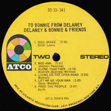 Load image into Gallery viewer, Delaney &amp; Bonnie &amp; Friends : To Bonnie From Delaney (LP, Album, PR,)