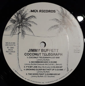Jimmy Buffett : Coconut Telegraph (LP, Album, Pin)