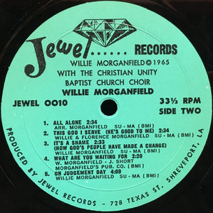 Willie Morganfield : Willie Morganfield With The Christian Unity Baptist Church Choir (LP)