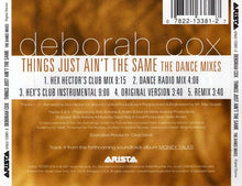 Load image into Gallery viewer, Deborah Cox : Things Just Ain&#39;t The Same - The Dance Mixes (CD, Maxi)