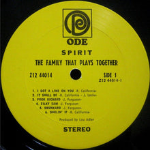 Load image into Gallery viewer, Spirit (8) : The Family That Plays Together (LP, Album, Pit)