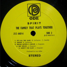 Load image into Gallery viewer, Spirit (8) : The Family That Plays Together (LP, Album, Pit)