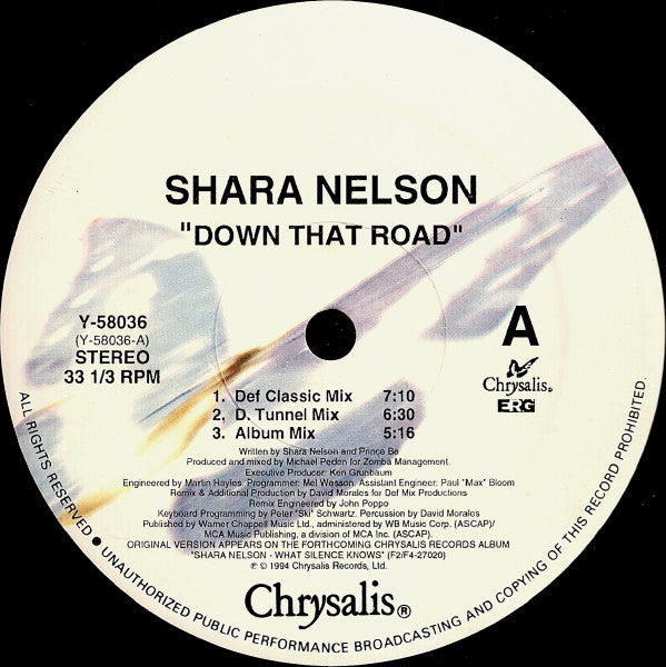 Shara Nelson : Down That Road (12