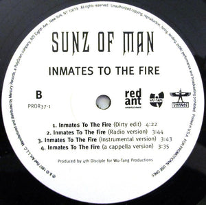 Sunz Of Man : We Can't Be Touched / Inmates To The Fire (12", Maxi, Promo)