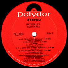 Load image into Gallery viewer, Lou Rawls : Naturally (LP, Album)