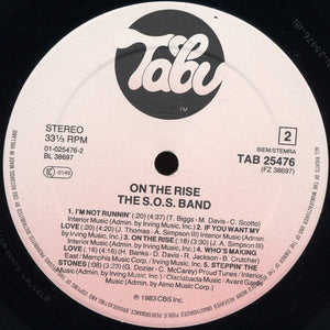 The S.O.S. Band : On The Rise (LP, Album)