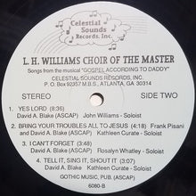 Load image into Gallery viewer, The L.H. Williams Choir Of The Master : Jesus Knows (Just How Much We Can Bear) (LP)