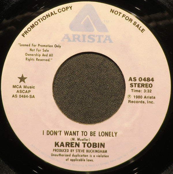 Karen Tobin : I Don't Want To Be Lonely (7