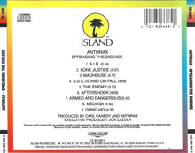 Load image into Gallery viewer, Anthrax : Spreading The Disease (CD, Album, RE)