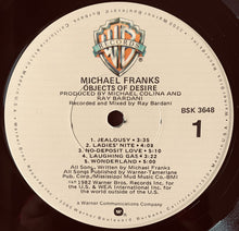 Load image into Gallery viewer, Michael Franks : Objects Of Desire (LP, Album, Los)
