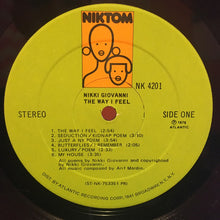 Load image into Gallery viewer, Nikki Giovanni : The Way I Feel (LP)