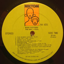 Load image into Gallery viewer, Nikki Giovanni : The Way I Feel (LP)