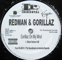 Load image into Gallery viewer, Redman &amp; Gorillaz : Gorillaz On My Mind (12&quot;, Promo)