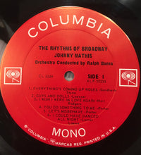 Load image into Gallery viewer, Johnny Mathis : Rhythms Of Broadway (LP, Album, Mono, RE, Pit)