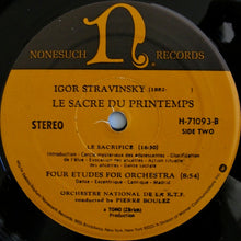 Load image into Gallery viewer, Igor Stravinsky - Pierre Boulez, Orchestre National De La R.T.F.* : The Rite Of Spring (La Sacre Du Printemps) (LP, RE)