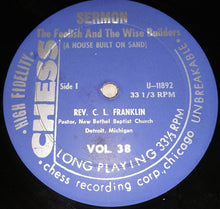 Load image into Gallery viewer, Rev. C.L. Franklin* : The Foolish And The Wise Builders (A House Built On Sand) (LP, Mono)